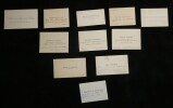 11 cartes de visites a&eacute;ronautiques M&eacute;nard, Ganneau, Libert, Tournier, Holtzer.... 