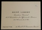 11 cartes de visites a&eacute;ronautiques M&eacute;nard, Ganneau, Libert, Tournier, Holtzer.... 