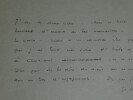 Henri BARBUSSE , &eacute;crivain - LETTRE AUTOGRAPHE, AUMONT-PAR-SENLIS. Henri BARBUSSE