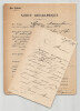 Maximilienne Guyon Lettre autographe sign&eacute;e "Photographie par Pierre Petit" 1897. Maximilienne GUYON