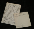 Jean Richepin- Fragement d'une LETTRE AUTOGRAPHE SIGN&Eacute;E et autographe. Jean RICHEPIN