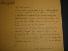 Pierre Mac Orlan - Lettre autographe sign&eacute;e adress&eacute;e &agrave; Edouard Champion - 1927. Pierre MAC ORLAN