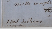Alexandre Labanoff de Rostoff - LETTRE AUTOGRAPHE SIGN&Eacute;E &Agrave; Jacques Tolstoy 1857. Alexandre Labanoff de Rostoff