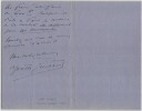 Yvette Guilbert - Lettre autographe sign&eacute;e  Acceptation pour une prestation 1905. Yvette GUILBERT