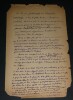 Charles-Ange LAISANT - LETTRE AUTOGRAPHE SIGNEE "Initation Math&eacute;matique". Charles-Ange LAISANT