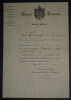 Jacques Louis RANDON - LETTRE SIGN&Eacute;E REMISE DE M&Eacute;DAILLE A Mr TERRACHE 1859. Jacques Louis RANDON