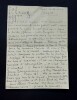 DE CHAMBURE Genevi&egrave;ve -LETTRE AUTOGRAPHE SIGN&Eacute;E &Agrave; Antoinette BUCQUET Naples 1928. Genevi&egrave;ve de CHAMBURE