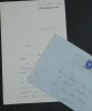 Alfred COLLING - LETTRE AUTOGRAPHE SIGN&Eacute;E, ouvrage sur Gustave Flaubert, 1958. Alfred COLLING