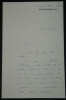 Alfred COLLING - LETTRE AUTOGRAPHE SIGN&Eacute;E, ouvrage sur Gustave Flaubert, 1958. Alfred COLLING