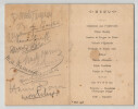 39 autographes de peintres sur un Menu - Paul Michel Dupuy , Cyprien Boulet.... 