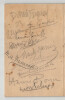 39 autographes de peintres sur un Menu - Paul Michel Dupuy , Cyprien Boulet.... 