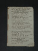 Couplets chant&eacute;s sur les Jacobins honnis Manuscrit autographe sign&eacute; 7 pages 1795. 