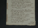 Couplets chant&eacute;s sur les Jacobins honnis Manuscrit autographe sign&eacute; 7 pages 1795. 
