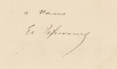 Eug&egrave;ne TISSERAND - Lettre autographe sign&eacute;e - Obs&egrave;ques Henri TRESCA - 1885. Eug&egrave;ne TISSERAND