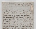 Charles Brifaut - Lettre autographe sign&eacute;e - Ch&acirc;teau de Wideville. Charles BRIFAUT