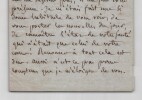 Charles Brifaut - Lettre autographe sign&eacute;e - Ch&acirc;teau de Wideville. Charles BRIFAUT