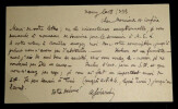 Andr&eacute; G&Eacute;RARDIN, Math&eacute;maticien - CARTE-LETTRE AUTOGRAPHE SIGN&Eacute;E. Andr&eacute; G&Eacute;RARDIN