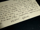 Andr&eacute; G&Eacute;RARDIN, Math&eacute;maticien - CARTE-LETTRE AUTOGRAPHE SIGN&Eacute;E. Andr&eacute; G&Eacute;RARDIN