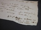 Madame de Saint-Aubin (Jeanne-Charlotte SCHROEDER) - LETTRE AUTOGRAPHE SIGN&Eacute;E. Jeanne-Charlotte SCHROEDER