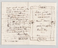 Fran&ccedil;ois Bazin - Lettre autographe sign&eacute;e &agrave; Francis WEY, pr&eacute;face - 3 pages. Fran&ccedil;ois BAZIN