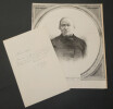 &Eacute;douard Lefebvre de Laboulaye - Lettre autographe sign&eacute;e et un portrait - 1917. &Eacute;douard Lefebvre de Laboulaye