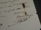 Louis GARNIER-PAG&Egrave;S - LETTRE AUTOGRAPHE SIGN&Eacute;E, 1851. Louis GARNIER-PAG&Egrave;S
