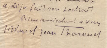J&eacute;r&ocirc;me et Jean Tharaud - Lettre autographe sign&eacute;e &agrave; des amis - 1917. J&eacute;r&ocirc;me et Jean THARAUD