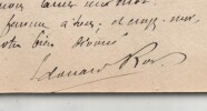 &Eacute;douard Rod - Carte lettre autographe sign&eacute;e - 1884. &Eacute;douard ROD