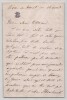 Elisa Napoleone BACIOCCHI -Lettre autographe sign&eacute;e - 1846. Elisa Napoleone BACIOCCHI