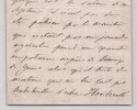 Elisa Napoleone BACIOCCHI -Lettre autographe sign&eacute;e - 1846. Elisa Napoleone BACIOCCHI