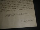 Jean Richepin - Lettre autographe sign&eacute;e. Jean RICHEPIN