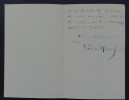 Louise READ - LETTRE AUTOGRAPHE SIGN&Eacute;E, RUE ROUSSELET, 1894. Louise READ