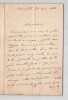 Eug&egrave;ne Manuel - DEUX LETTRES AUTOGRAPHES SIGN&Eacute;ES &Agrave; Philippe Gille - 1888 & 1899. Eug&egrave;ne MANUEL
