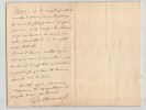 Eug&egrave;ne Manuel - DEUX LETTRES AUTOGRAPHES SIGN&Eacute;ES &Agrave; Philippe Gille - 1888 & 1899. Eug&egrave;ne MANUEL
