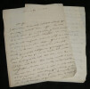 Joseph Fran&ccedil;ois Michaud - LETTRE AUTOGRAPHE SIGN&Eacute;E - Paris 1821. Joseph-Fran&ccedil;ois MICHAUD