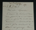 G&eacute;n&eacute;ral Edmond de Martimprey - LETTRE AUTOGRAPHE SIGN&Eacute;E - 1871. Edmond de Martimprey