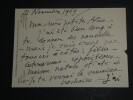 Andr&eacute; DUNOYER DE SEGONZAC -CARTE-LETTRE AUTOGRAPHE SIGN&Eacute;E A Alice SIMOND 1969 2p. Andr&eacute; DUNOYER DE SEGONZAC
