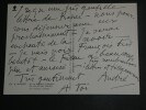 Andr&eacute; DUNOYER DE SEGONZAC -CARTE-LETTRE AUTOGRAPHE SIGN&Eacute;E A Alice SIMOND 1969 2p. Andr&eacute; DUNOYER DE SEGONZAC