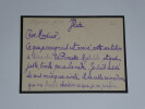 Henri de R&eacute;gnier - Carte lettre autographe sign&eacute;e "Chez la Princesse Mathilde". Henri de R&Eacute;GNIER