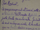 Henri de R&eacute;gnier - Carte lettre autographe sign&eacute;e "Chez la Princesse Mathilde". Henri de R&Eacute;GNIER