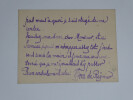 Henri de R&eacute;gnier - Carte lettre autographe sign&eacute;e "Chez la Princesse Mathilde". Henri de R&Eacute;GNIER
