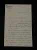 Octave Uzanne - Lettre autographe sign&eacute;e "nous n'en sortirons jamais". Octave UZANNE