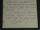 Maurice PAL&Eacute;OLOGUE - LETTRE AUTOGRAPHE SIGN&Eacute;E Monument au Mar&eacute;chal JOFFRE - 1936. Maurice PAL&Eacute;OLOGUE