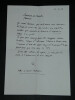 Pierre LECUIRE Lettre autographe sign&eacute;e et r&eacute;ponse sign&eacute;e de De VILMORIN - 1973. Pierre LECUIRE