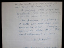 Pierre NORD, Militaire - LETTRE AUTOGRAPHE SIGN&Eacute;E, 1956. Pierre NORD