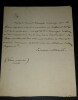 Laure Permon Duchesse d'ABRANTES Note autographe sign&eacute;e Nouvelle In&eacute;dite Femmes. Laure Permon Duchesse d'ABRANTES