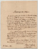 Charles H&eacute;guin de Guerle - Lettre autographe sign&eacute;e - 1807. Charles H&eacute;guin de Guerle