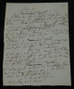 Manuscrit autographe sign&eacute; par Albert Wolff & Henri Rochefort Duel de Fraboulard. Albert WOLFF & Henri ROCHEFORT