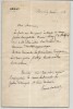 &Eacute;mile Labiche - Lettre autographe sign&eacute;e sur son jeune compatriote Henri Leroy. &Eacute;mile LABICHE