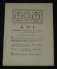 Ensemble de Loi et d&eacute;crets concernant la p&ecirc;che 1791, 1792, 1793. 